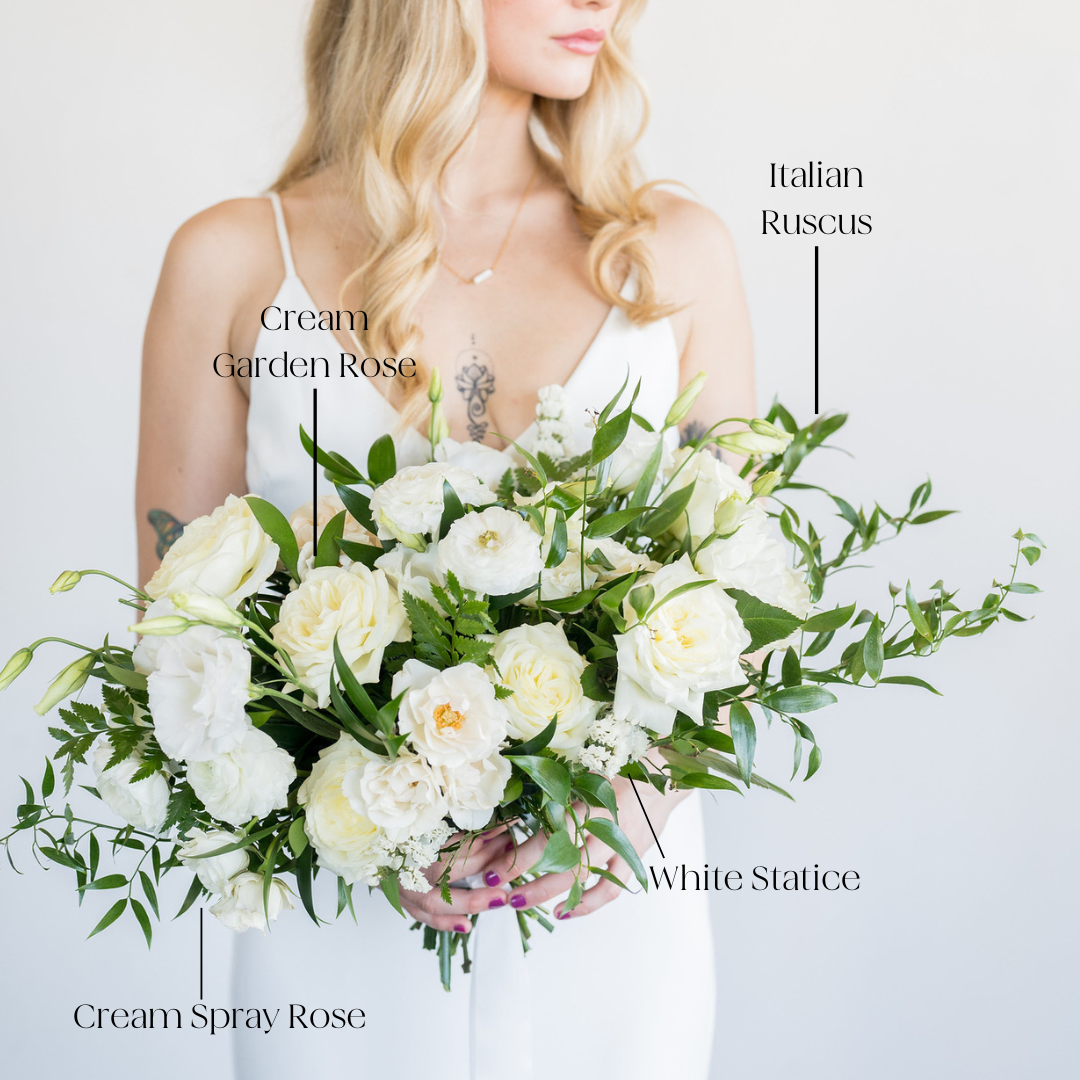 bulk white garden roses