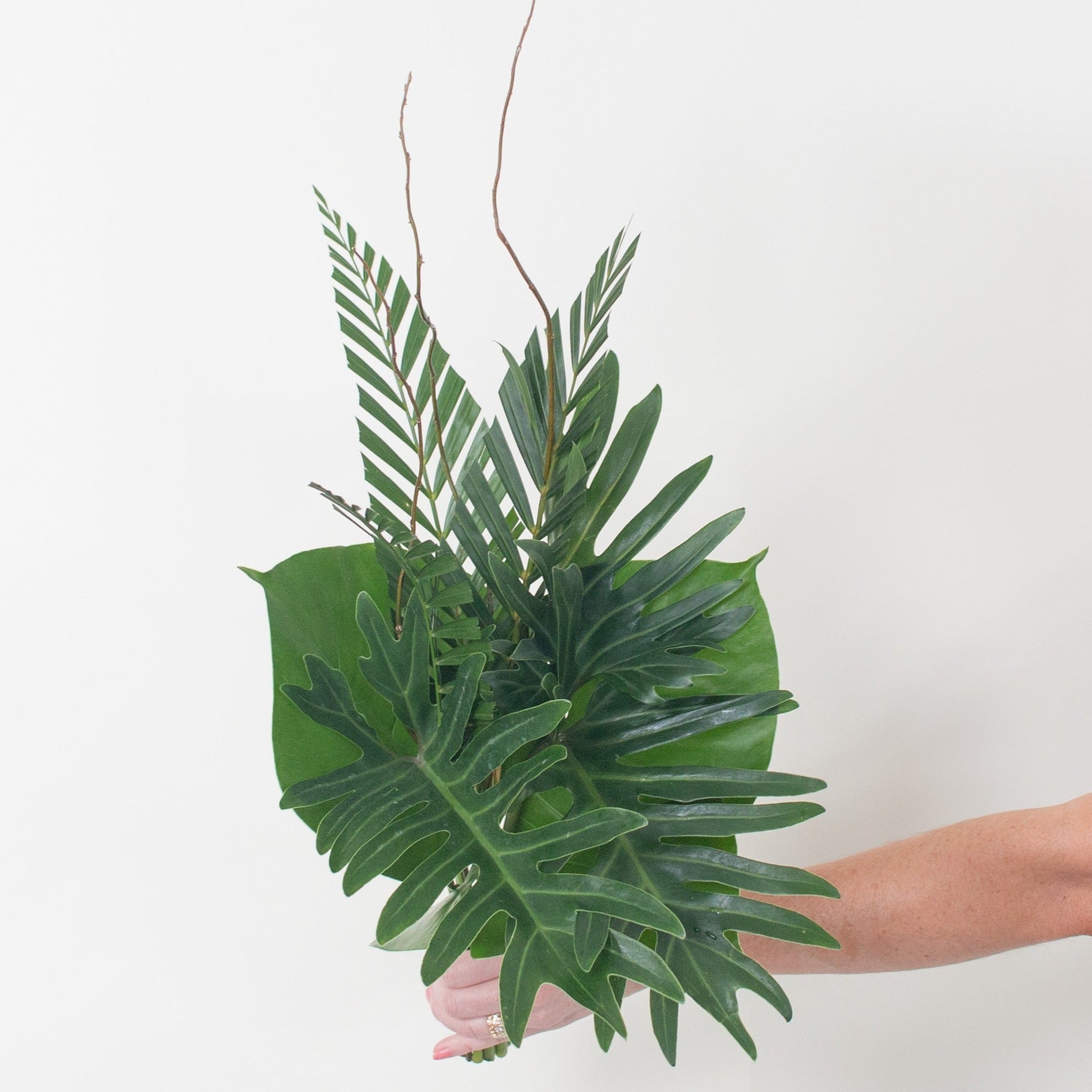 bulk tropical greenery bouquets