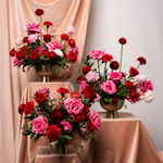 pink and red fresh flower kits