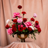 pink and red fresh flower kits