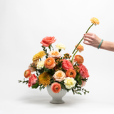 peach fresh flower kit