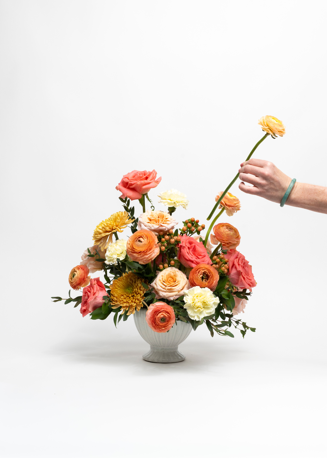 peach fresh flower kit