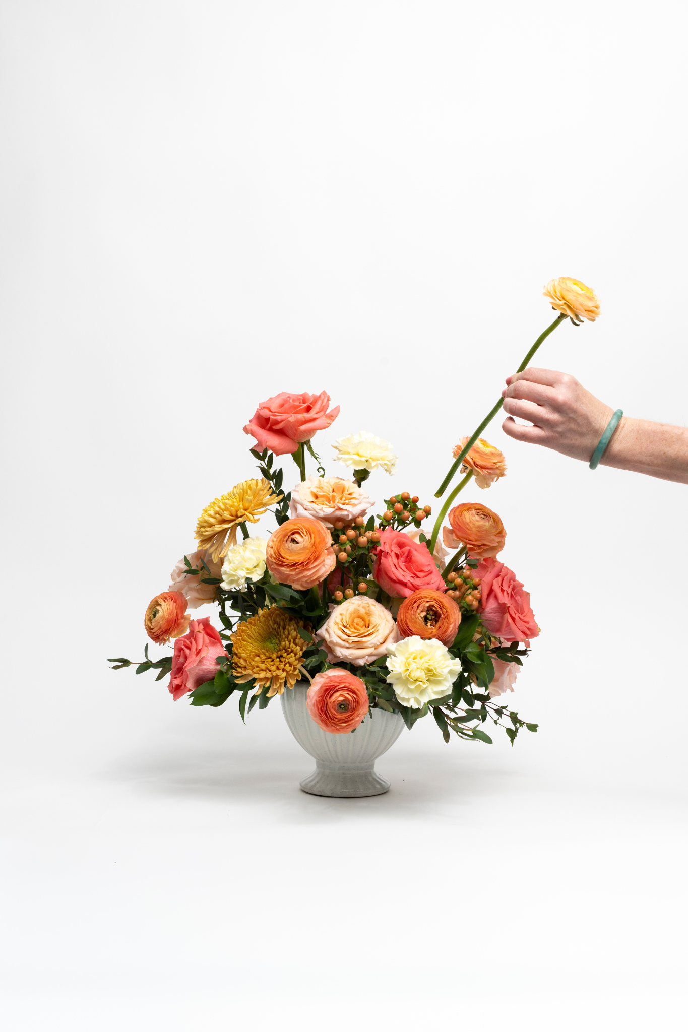 peach fresh flower kit