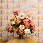 peach fresh flower kit