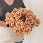 bulk brown toffee roses