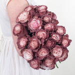 Painted and Dyed Sweet Plum Novelty Rose